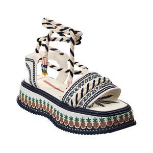 FARM Rio Canvas Flatform Sandal